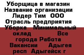 Уборщица в магазин › Название организации ­ Лидер Тим, ООО › Отрасль предприятия ­ Уборка › Минимальный оклад ­ 20 000 - Все города Работа » Вакансии   . Адыгея респ.,Адыгейск г.